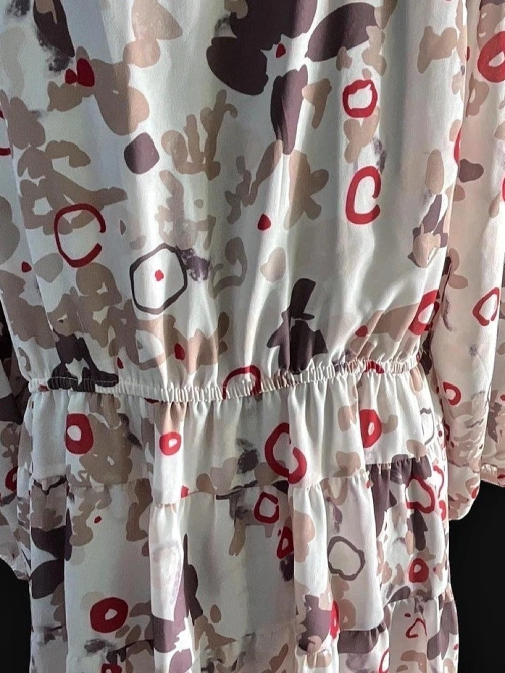 Abstract Print Boho Dress XL - Picture 3 of 5